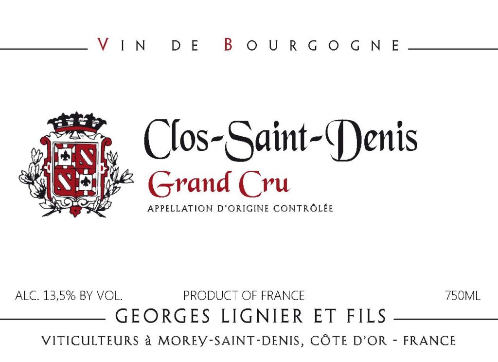 Clos Saint Denis Grand Cru Rosenthal Wine Merchant