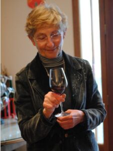 Chateau Haut Segottes holding wine